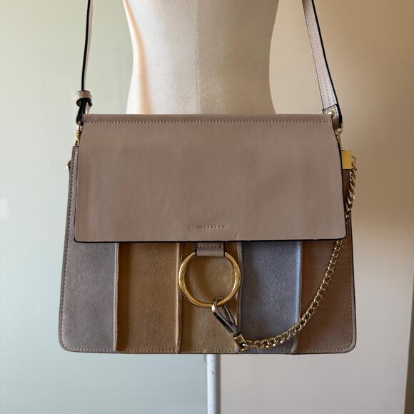 INZI Multi-Color Suede Shoulder Bag – Chloe-Inspired (NW0T) - Picture 4 of 12